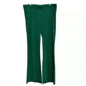 Betabrand Green Leaf Pull-On Yoga Dress Flare Pants Women’s Size XXL Petite